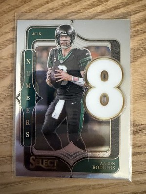 2024 Panini Select Aaron Rodgers Numbers Insert N-16 New York Jets