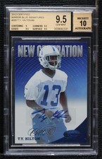 2012 Certified Mirror Blue Signatures 45/49 TY Hilton BGS 9.5 GEM MINT Auto 2t7