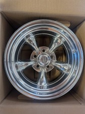 15x8 American Racing Pair Of 2 Torq Thrust Ii Polished Wheels Ford Mopar Amc
