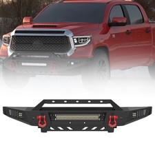Steel Heavy Duty Front Bumper Assembly Wled Lights For Toyota Tundra 2014-2021