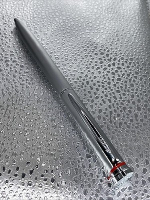 Vintage Rotring Kugelschreiber,schwarze Mine, Metall,silberfarben