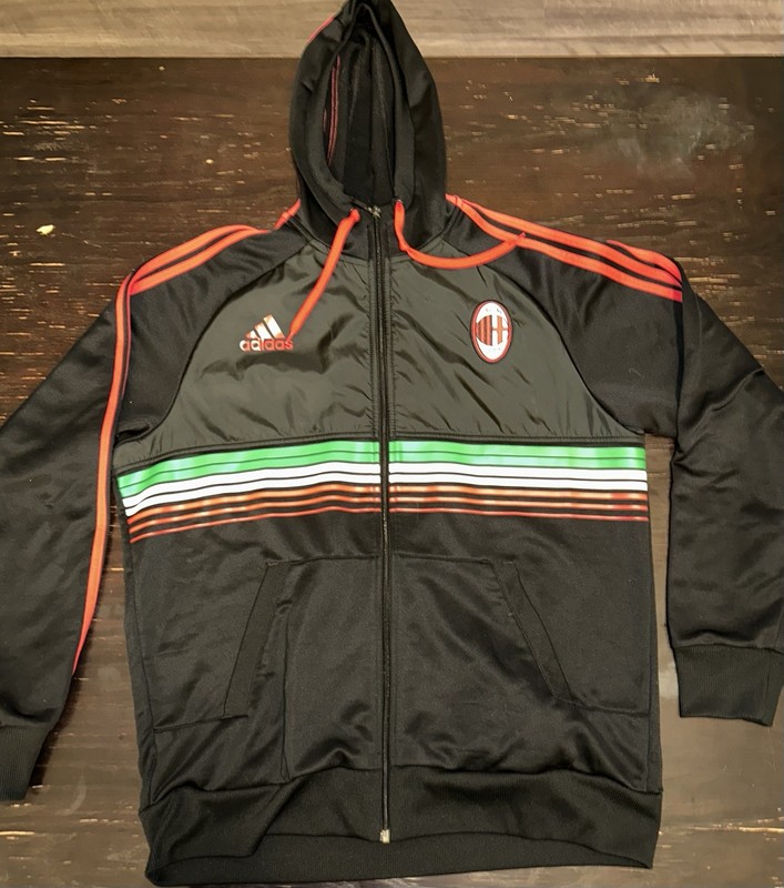 AC Milan FC Hoodie Zip Sweatshirt