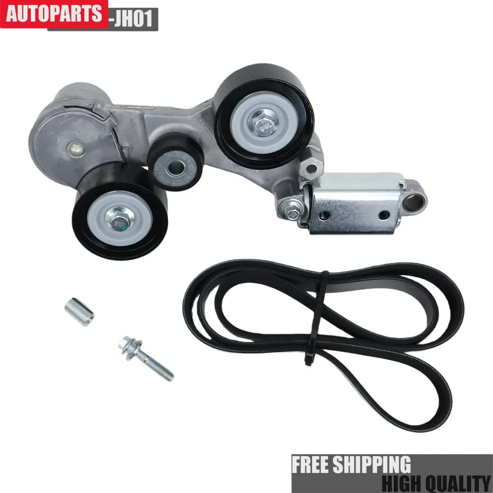 2x Serpentine Belt & Tensioner Assembly For 2012-2016 Buick LaCrosse Regal 2.4L - Image 3 of 4