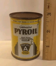 PYROIL "A" Top Oil 3 Oz. Unopened Can La Crosse Wisconsin Gas Advertising WI