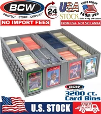 BCW Collectible Card Bin - 3200 Holds Toploaders, Magnetics, and Deck Boxes