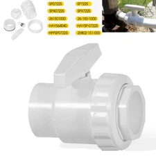 For Hayward Pool Pump, Filter SP0722S PVC 1-1/2" Slip 2-Way Trimline Ball Valve