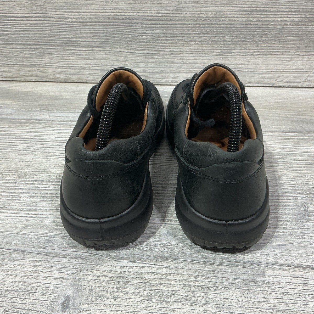 ECCO Seawalker Black Leather Casual Oxford Comfort Shoes  display picture 1