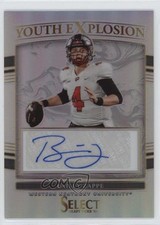 2022 Panini Select Draft Picks Silver Prizm Bailey Zappe #YE-BZA Auto 19yv