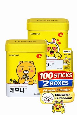 Lemona Vitamin C Powder 100 Sticks 2 Boxes Korean Supplement Immune