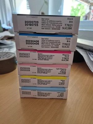 Lot de Cartouches d'encre Epson SureLab SL-D700 T7821 noir et couleurs - Photo 1/2