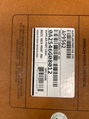 APC AP9562, Basic Rack PDU 1U Power Distribution Unit 120V - New Open Box