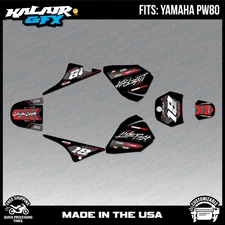 Graphics Kit for Yamaha PW80 (1990-2023) PW-80 PW 80 Rebel - RED