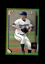 2015 Bowman Draft Green #145 Nathan Kirby Milwaukee Brewers #/99