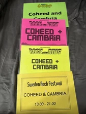 Coheed And Cambria Dressing Room Signs European Festivals 