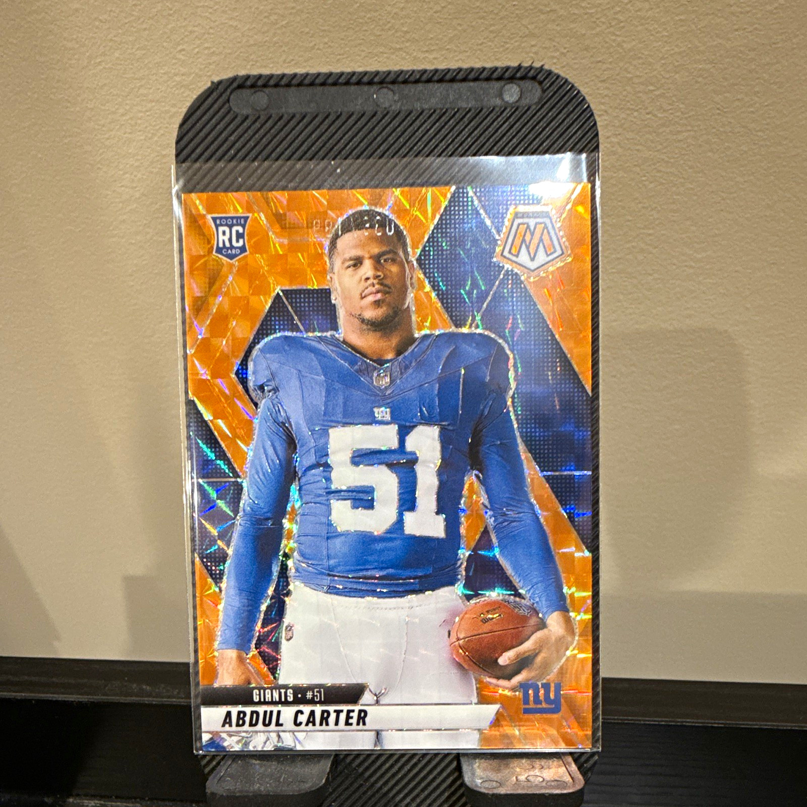 Panini Mosaic 2025 Abdul Carter Rookie Variations #282 Orange Prizm /199 Giants