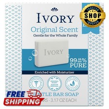 Plant-Based Gentle Bar Soap for Whole Family, 12 Ct, 3.17 Oz