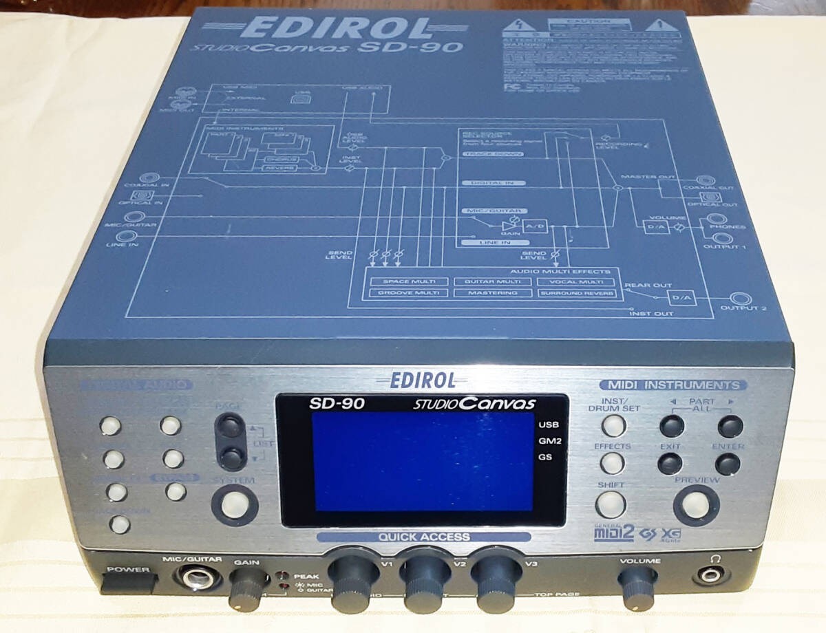 Roland EDIROL SD-90 Studio Canvas USB MIDI Audio Interface Sound