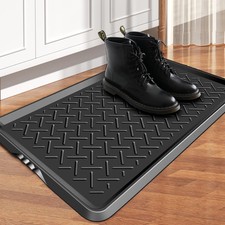 Boot Tray TPE Rubber Shoe Mat Tray for Entryway with Shoes Brush Large Boot m...