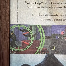 Virtua Cop 2 Sega Saturn Vintage Video Game Print Ad Promo Art Arcade Shooter