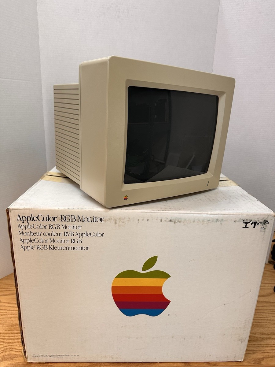 Vintage Apple AppleColor RGB Color Monitor A2M6014 in box (new