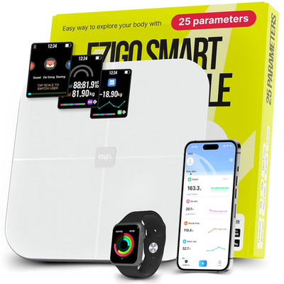 Professional 25 Metrics Smart Scale for Body Weight with BMI, Body Fat, Muscle M