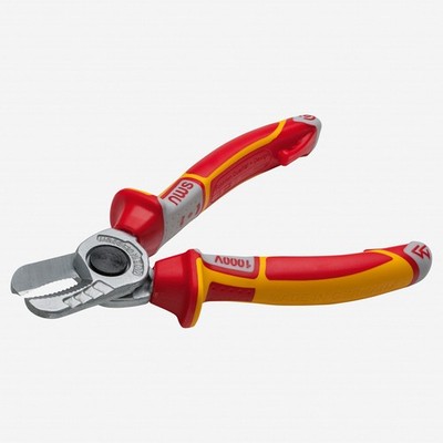 NWS 6.25'' Cable Cutter VDE - Matte Chromium - SoftGripp, Tethered Attachment