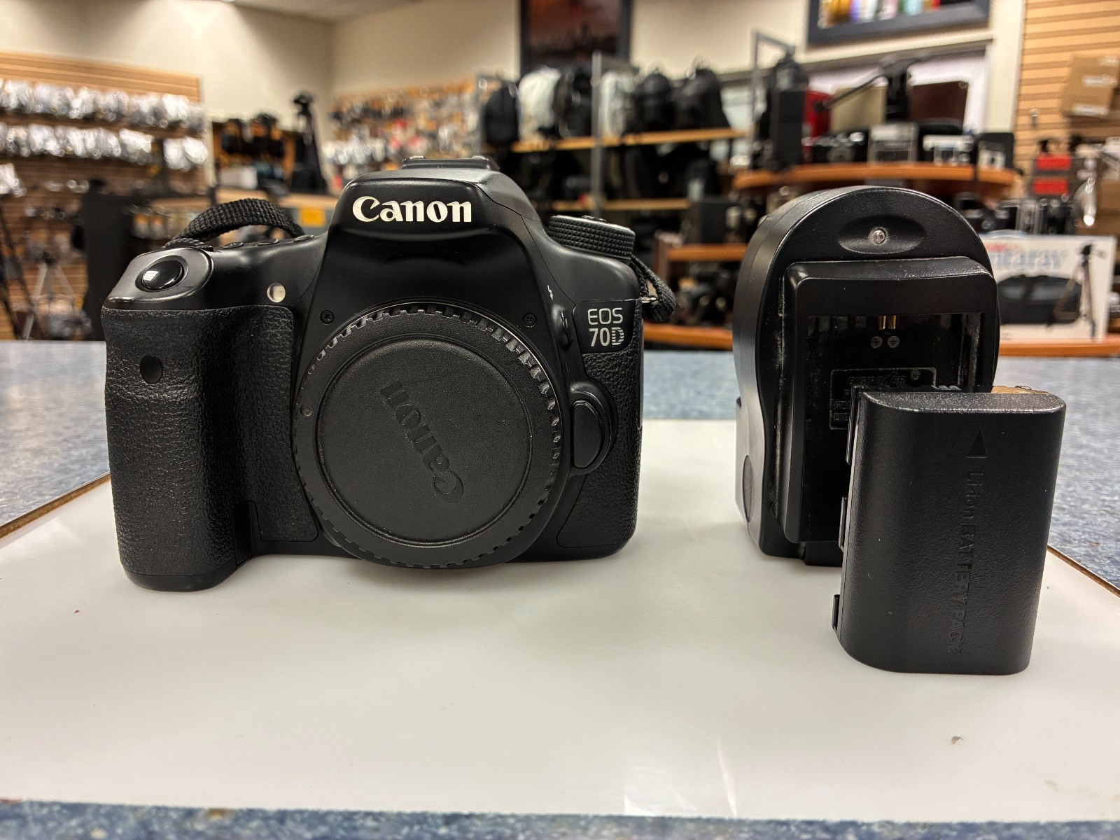Canon EOS 70D 20.2 MP Digital SLR Camera Black Body Only