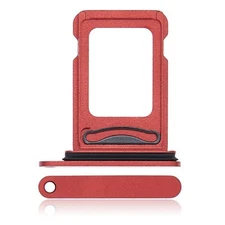 Dual SIM Card Tray Holder Replacement Compatible With for iPhone 13 RED