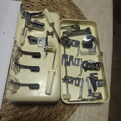 Universal Sewing Machine Presser Foot Set with Accessories and Case