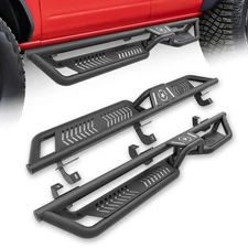 For 2021-2024 2025 Ford Bronco 4 Doors Side Running Boards Nerf Bars Step Plates