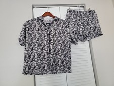 Women's Floral Print Pajama Set M