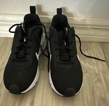 Nike Mens Black/White Low Top Lace-Up Athleti...