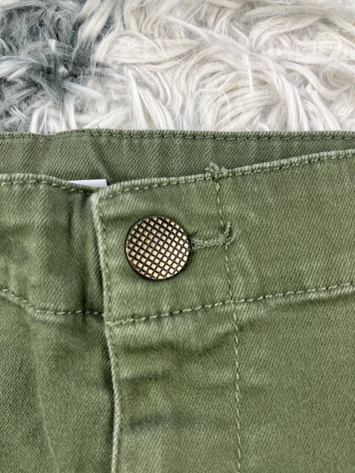 Женские штаны Cabi The Travler на молнии до лодыжки армейские зеленые размер 16 - Изображение 3 из 4