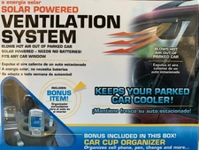 Solar Power Car Air Vent Cool Fan Auto Cooler Ventilation System Exhaust Fan US