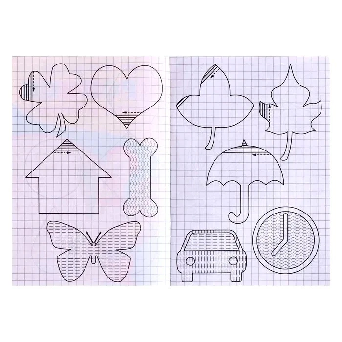 Russian Notebook Cursive Прописи для детского сада. Простая штриховка - Image 3 of 4