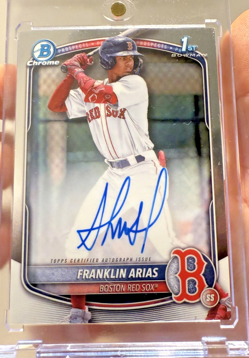 2025 Bowman Chrome Prospect Autographs Franklin Arias #CPA-FA RC