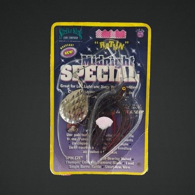 New Strike King Midnight Special Spinnerbait 7/16 oz MS716-96 Red & Black