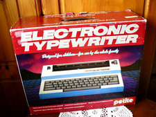 Vintage 'Petite' Electronic Typewriter 1988 (Original box + manual)