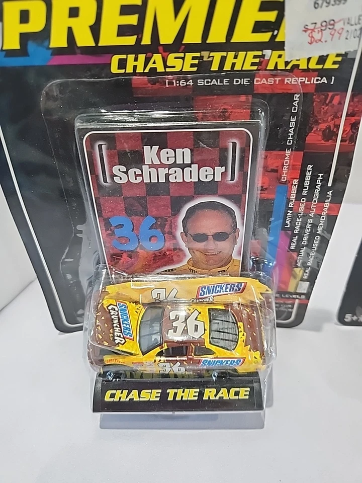 NASCAR Kenny Schrader Diecast 1/64 Lot of 3 Cars 01 '& 02' Chase The Race NEW - Image 2 of 4