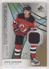 2019 SP Game Used Authentic Rookies Gold Jersey Relics 181/599 Jack Hughes 1ir6