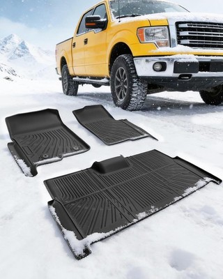   All Weather Floor Mats for Ford F150 2010-2014 Supercrew/Crew Cab (Only for 1S