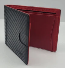 RUNBOX Mens Slim Wallet with Money Clip RFID Blocking Bifold Credit Card Holder