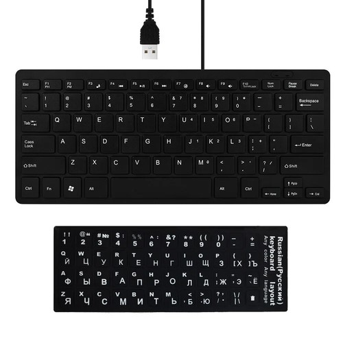 Ultra-Thin Wired Keyboard USB Mini Multimedia 78 Keys PC Laptop Gaming Keyboard - 第 5/33 張圖片