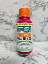TheraBreath Anticavity Oral Rinse Mouthwash 3 fl oz Sparkle Mint Travel Size NEW