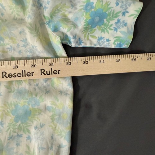 Vintage House Dress Women's Large Short Sleeve Snap Front Floral Granny Core - Picture 11 of 12