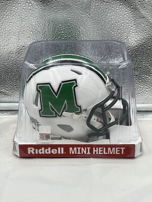 Marshall Thundering Herd NCAA Riddell Speed White Mini Helmet
