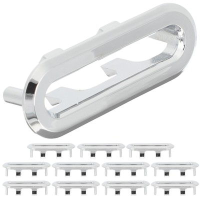  12 Pcs Überlaufring Spülenüberlaufabdeckung Beckenüberlaufabdeckung