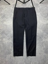 Mens Etro wool pants made in italy size 50 blue