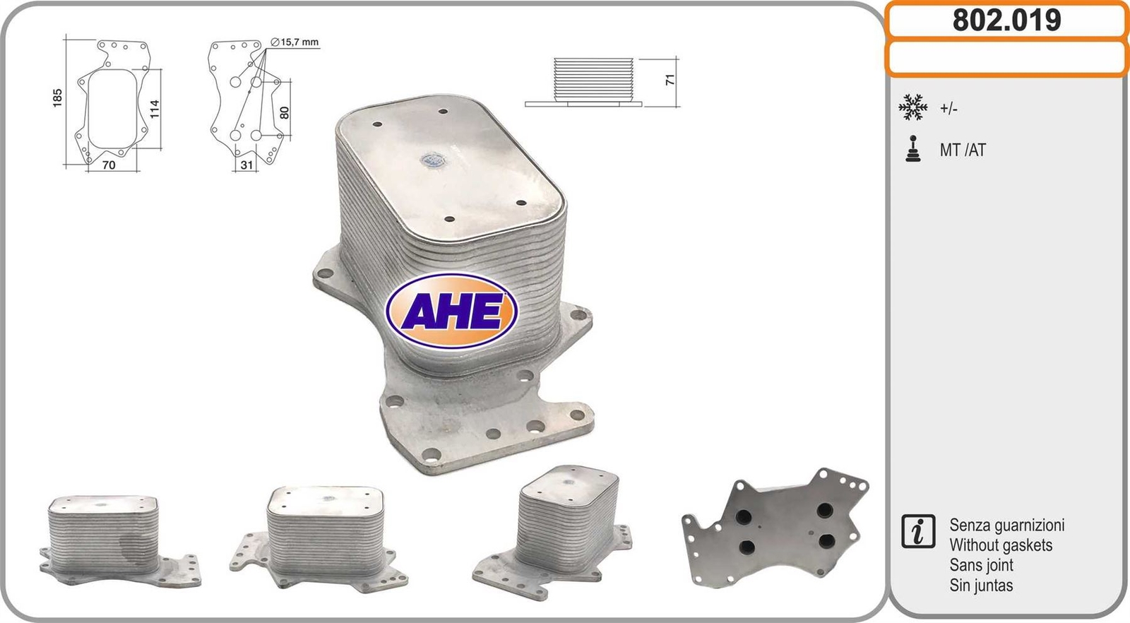 Radiateur d'huile en Aluminium Premium pour Audi A5 et Touareg 3.0 TDI
