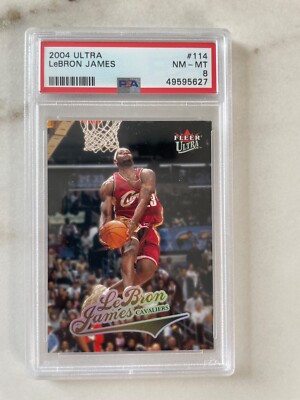 2004-05 Fleer Ultra - Lebron James #114 PSA 8 - Cleveland Cavaliers NBA 2nd Year